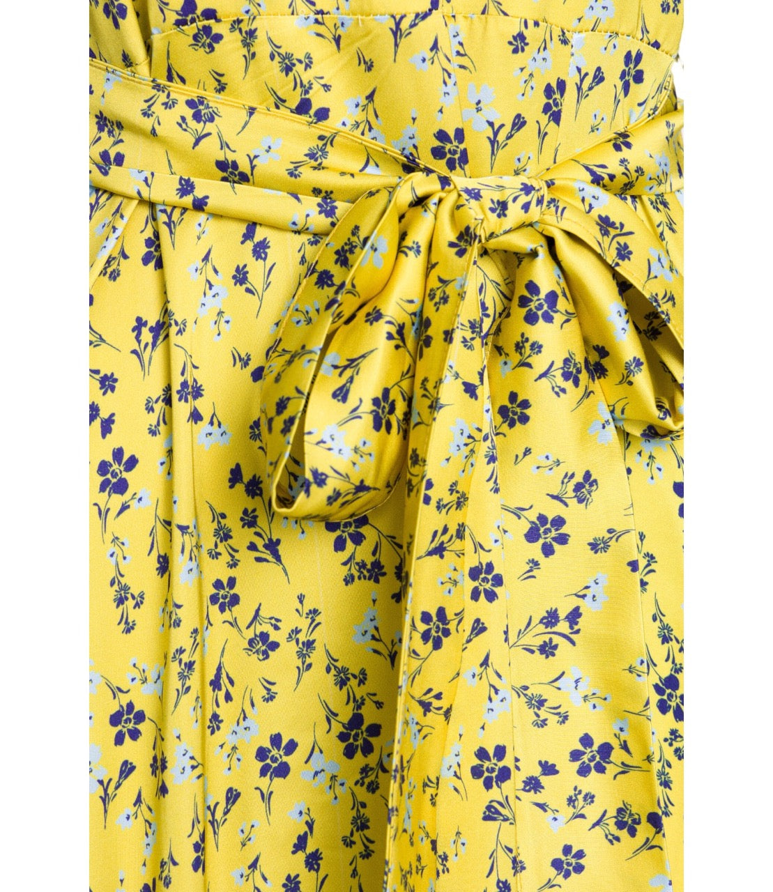 Saiph floral yellow print long dress